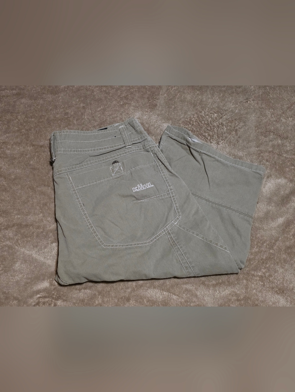 GUC Mens Kuhl Renegade Hiking Shorts Size 32 Tan Beige Cargo